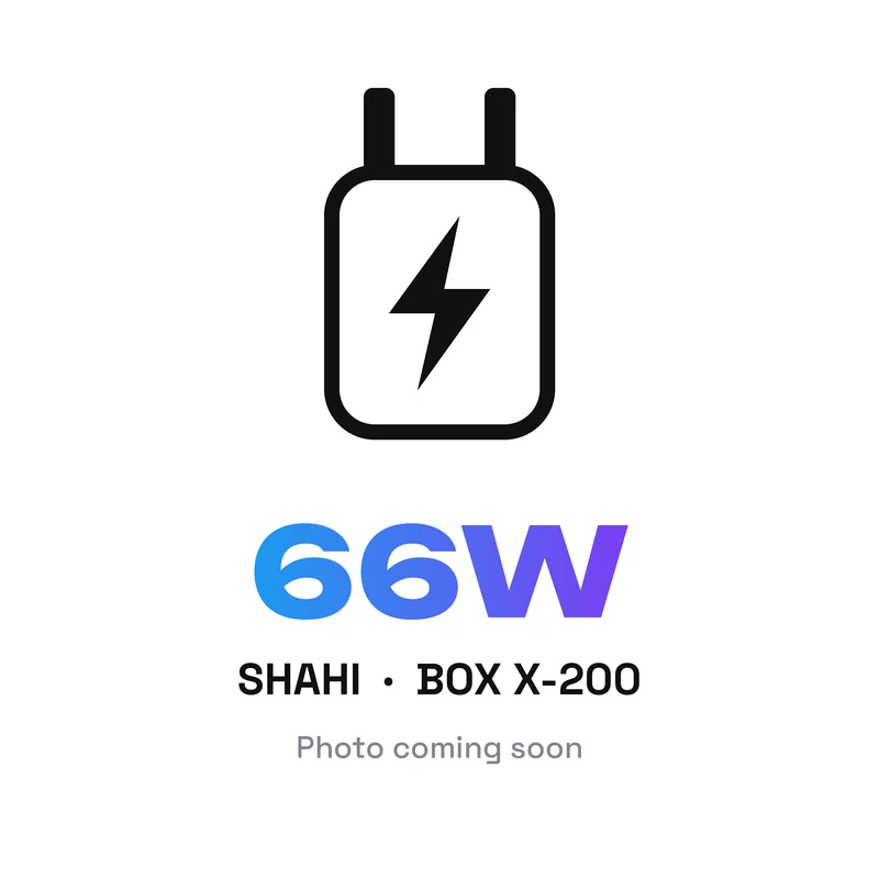 SHAHI BOX X-200 Fast Charger (33W–66W)